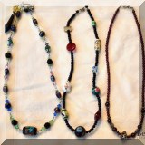 J09. Beaded necklaces. 